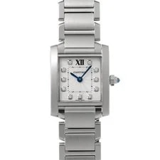 Cartier — Cartier Tank Francaise SM WE110006 Silver/diamond 735437 — Watch — resale