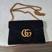 Gucci — Gucci GG Marmont WOC Quilted Crossbody Classic X234 26.04.27 — Handbag — resale