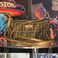 Fendi — Fendi Monogram Small Zip Closure Detachable Strap — Handbag — resale