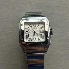 Cartier — Cartier Santos 100 Automatic Swiss Made Stainless Steel Bracelet 100m — Watch — resale