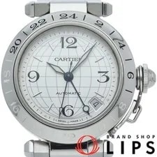 Cartier — Cartier Pasha C Meridian GMT W31078M7 SS Silver Excellent Condition — Watch — resale