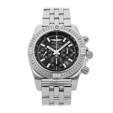 Breitling — Breitling Chronomat B01 Chronograph Steel Auto Black Dial AB0115111B1A1 — Watch — resale
