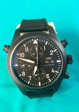 IWC — IWC Pilot’s Double Chronograph TOP GUN Ceratanium TOP GUN ORG Box/id Card — Watch — resale
