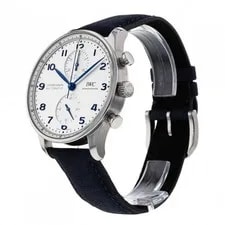 IWC — New IWC Portugieser Chronograph Stainless Steel 41mm Silver IW371605 — Watch — resale