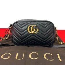 Gucci — Gucci GG Marmont Logo Metal Quilting 91143 — Handbag — resale