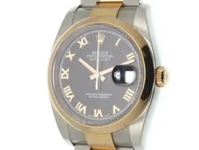 Rolex — Rolex Datejust 36 116201 Stainless Steel / K18Pink Gold Black Dial #DW1220 — Watch — resale