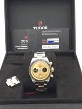 Tudor — Tudor Black Bay Chrono S&G Steel Gold Black 41mm Box Papers 79363N — Watch — resale