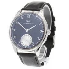 IWC — IWC Portugieser IW545404 44mm SS Black Dial Hand-Winding #C3845 — Watch — resale