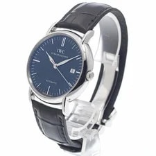 IWC Schaffhausen — IWC Schaffhausen IW356308 Portofino Date Automatic Black Dial — Watch — resale