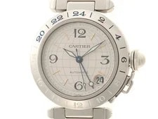 Cartier — Cartier Pasha C Meridian W31029M7 Automatic Silver — Watch — resale