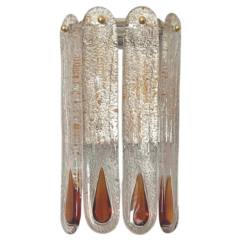 AVMazzega, Mazzega, Mazzega 1946 — Italian Mid-Century Murano Wall By Mazzega, 1970s — lighting — resale