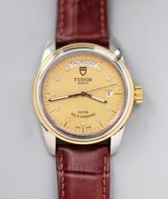 Tudor — Tudor Linen Gilding Scale Dial Glamour M56003 Automatic 39mm Date — Watch — resale