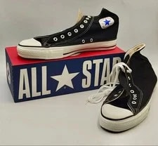 Converse — Vntg 90s Converse All Star Hi Made IN USA Size 10.5 Box & Tags — Sneaker — resale