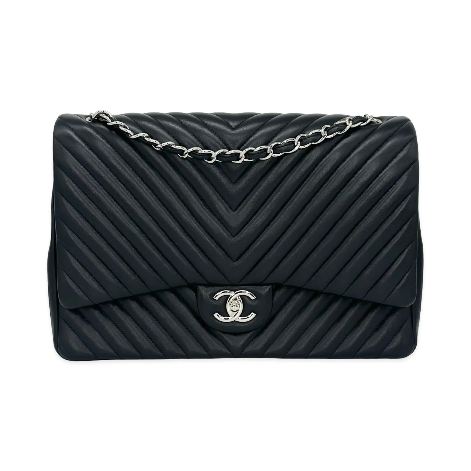 Luv Luxe Scottsdale — Chanel Chevron Maxi Classic Double Flap — Handbag — resale