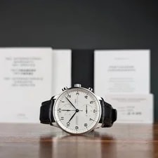 IWC — 2019 Box & Card IWC Portuguese Chronograph IW371446 — Watch — resale