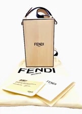 Fendi — Fendi Vertical Box Roma Crossbody Dust New — Handbag — resale