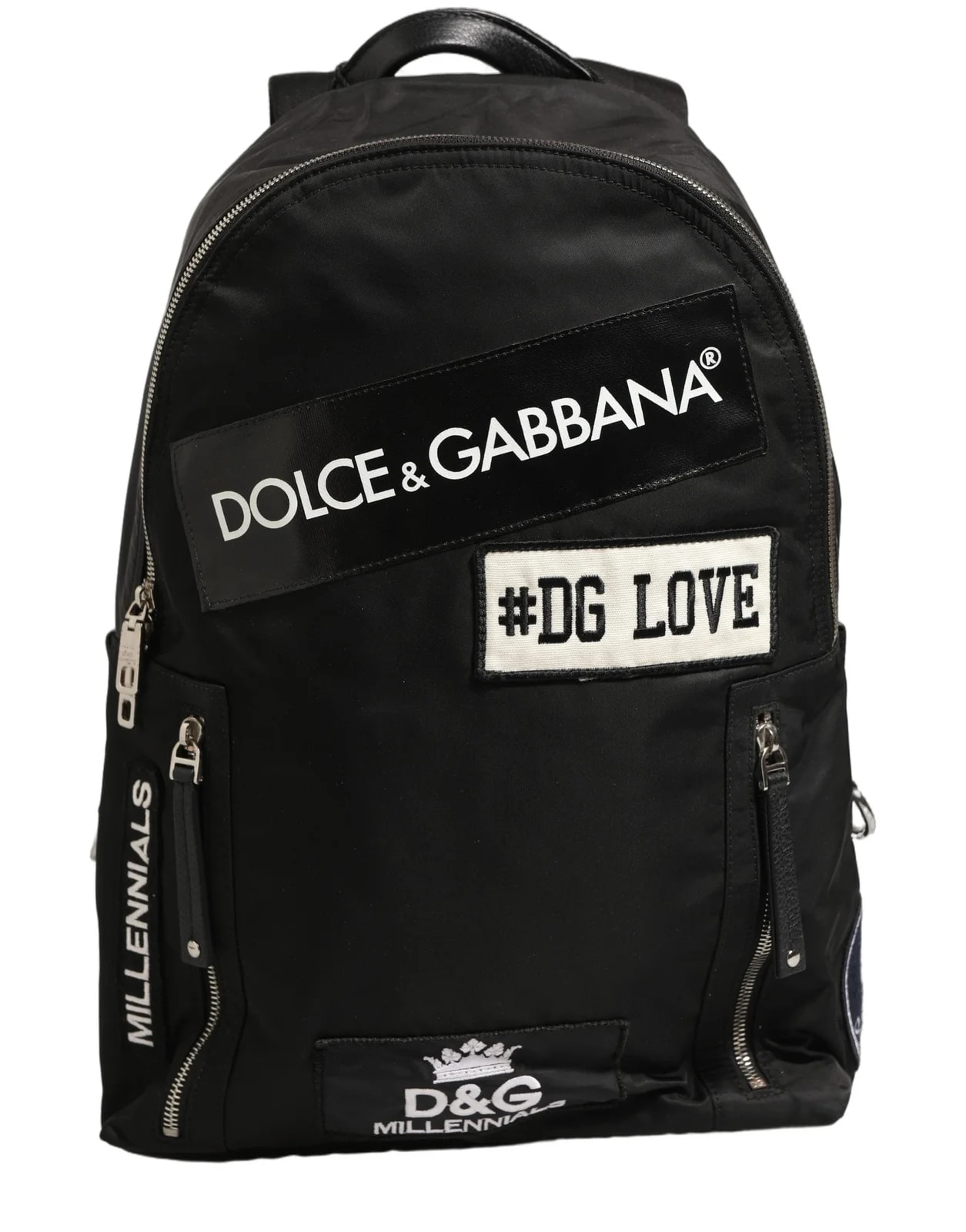 Dolce & Gabbana — Dolce & Gabbana #DG Love Logo Patches Backpack — Handbag — resale