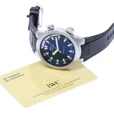 IWC Schaffhausen — IWC Schaffhausen Aquatimer IW354807 42mm SS Black Dial Rubber Strap Date #C502 — Watch — resale