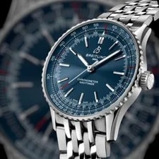 Breitling — 🇨🇭Navitimer A17329161C1A1 41mm Breitling Automatic Blue Dial Bracelet Full Set — Watch — resale