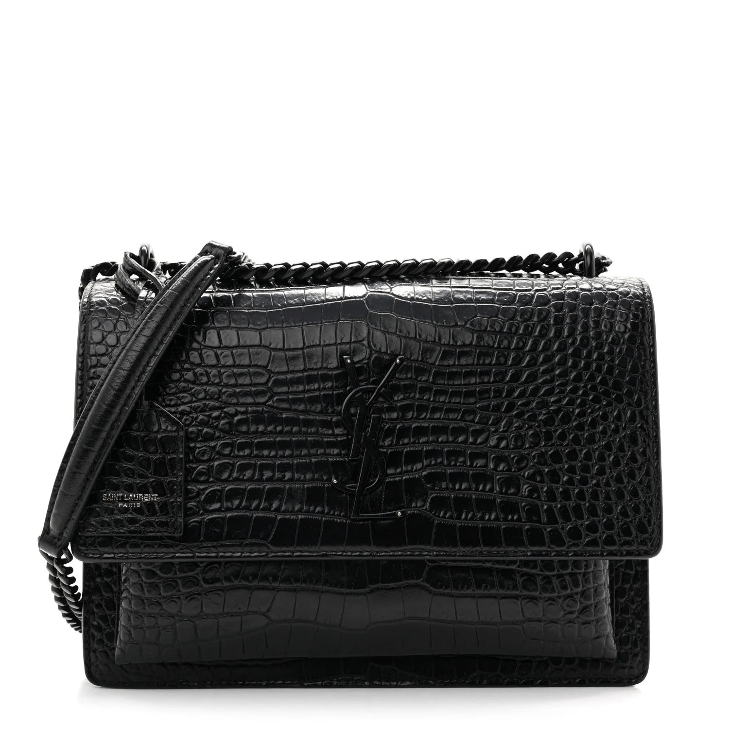 Saint Laurent — Embossed Medium Monochrome Sunset — Handbag — resale
