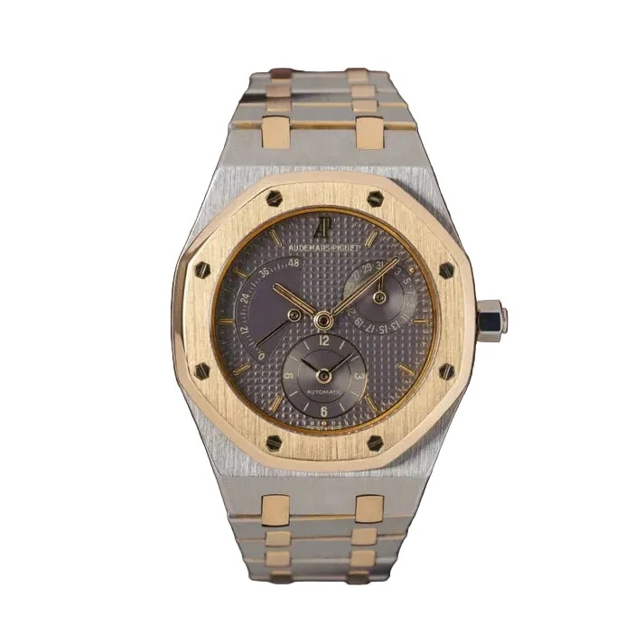Worldofluxuryus — Audemars Piguet Royal Oak Dual Time Stainless Steel and 18K Yellow Gold ’s — Watch — resale