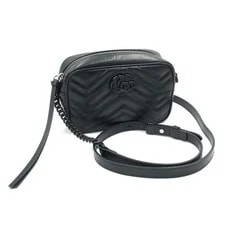 Gucci — Gucci : GG Marmont Mini Camera 634936 W18H12D6cm W/dust ; — Handbag — resale