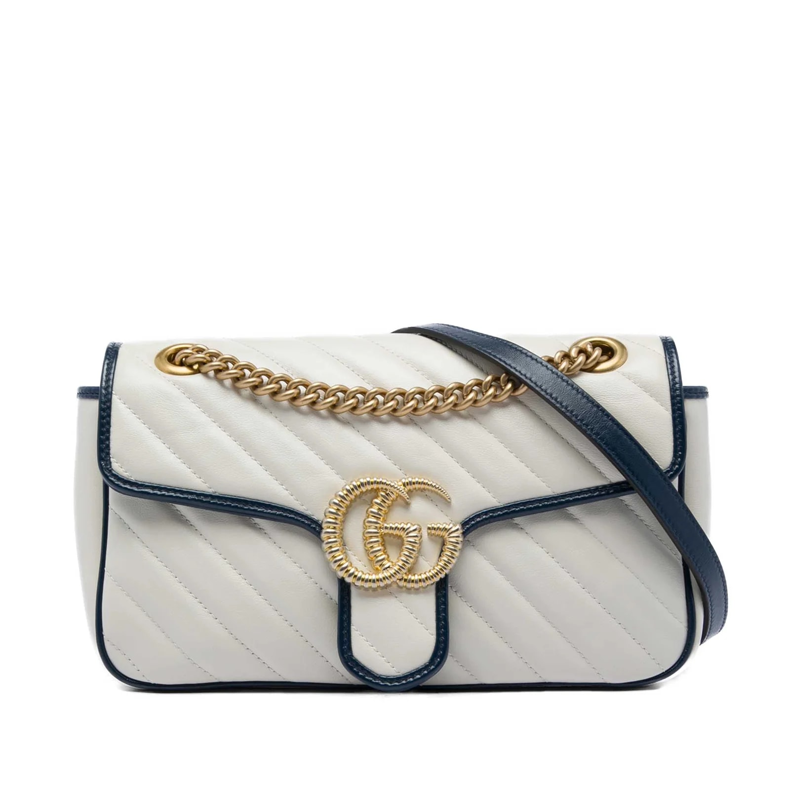 Gucci — Medium GG Marmont Matelasse Diagonal Torchon — Handbag — resale
