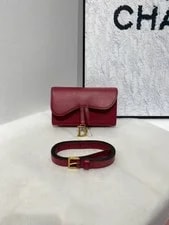 Dior — Authentic Christian Dior Saddle Belt With -Tone — Handbag — resale