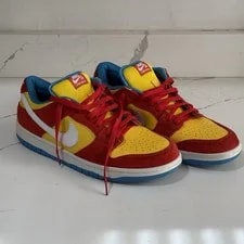 Nike SB — Nike SB Dunk Low Bart Simpson ’S Size 11 BQ6817-602 Habanero Shoes — Sneaker — resale