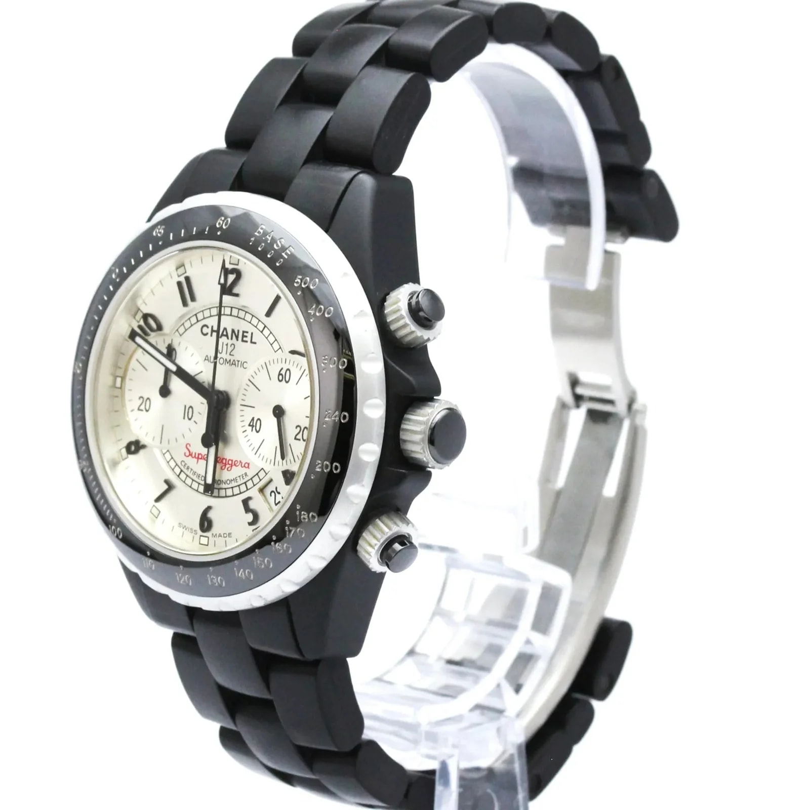 Chanel — Chanel J12 Chronograph Automatic Ceramic and Stainless Steel — Watch — resale