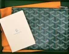Goyard — Goyard Pattern Zip Closure With Brand Card — Handbag — resale