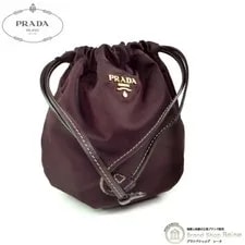Prada — Prada () Drawstring Metal Logo Cosmetic Po — Handbag — resale