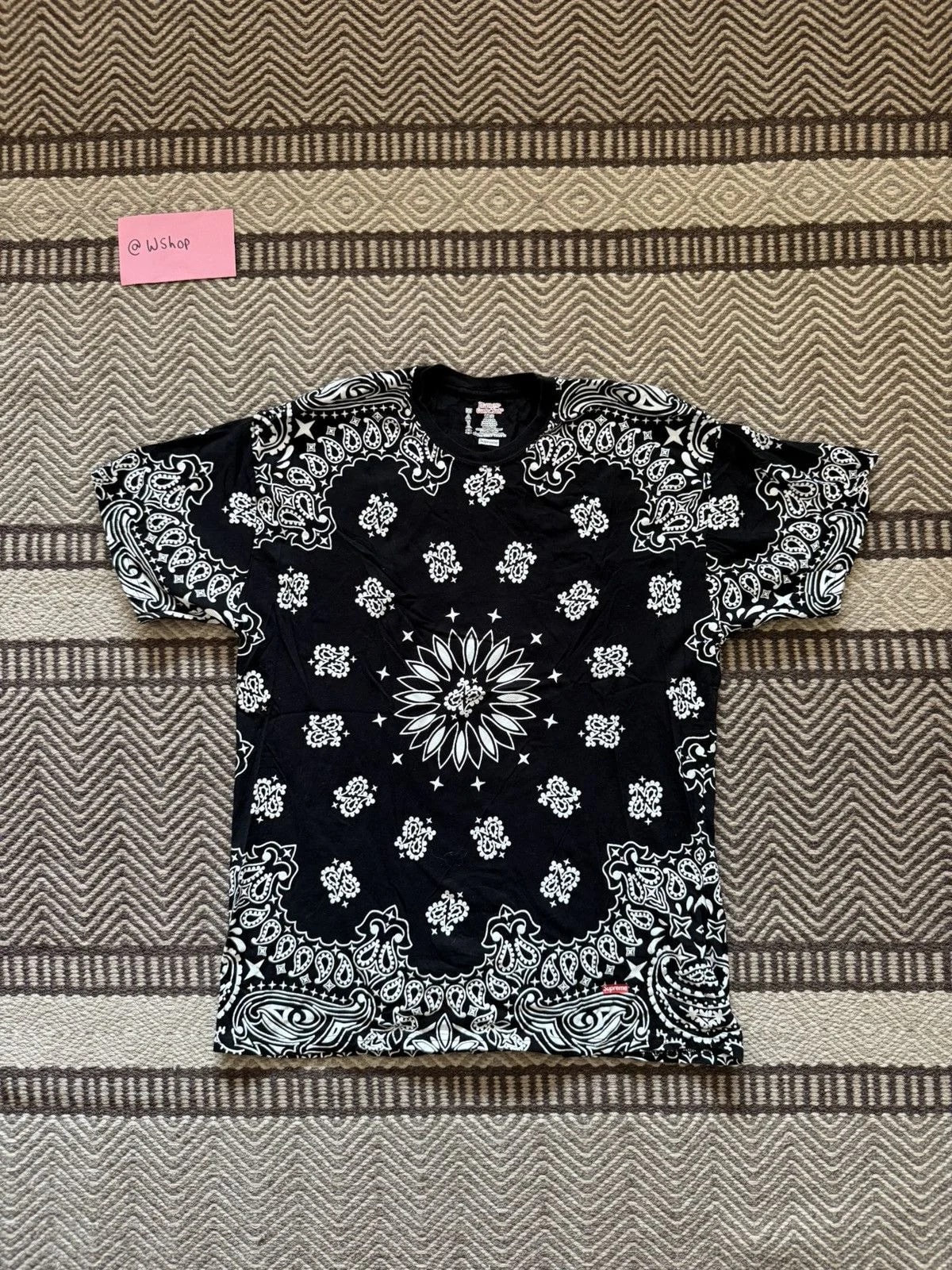 Supreme — Supreme Hanes Bandana Tee — streetwear — resale