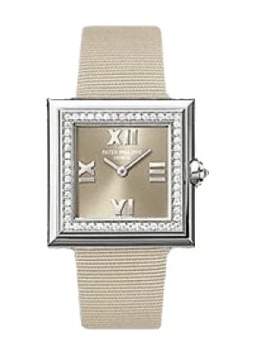 Worldofluxuryus — Patek Philippe Gondolo 18K White Gold & Diamonds Lady`s — Watch — resale