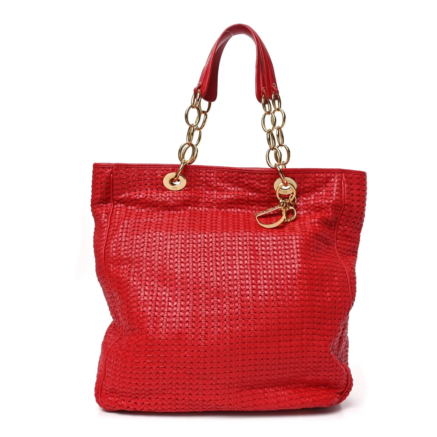 Dior — Woven Large Dior Soft Moyen — Handbag — resale
