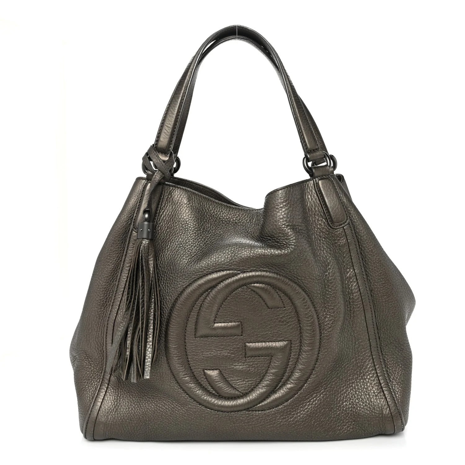 Gucci — Metallic Cellarius Medium Soho Sasso — Handbag — resale