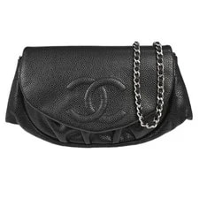 Chanel — Best06/ Chanel Half Moon Flap WOC Wallet Chain — Handbag — resale