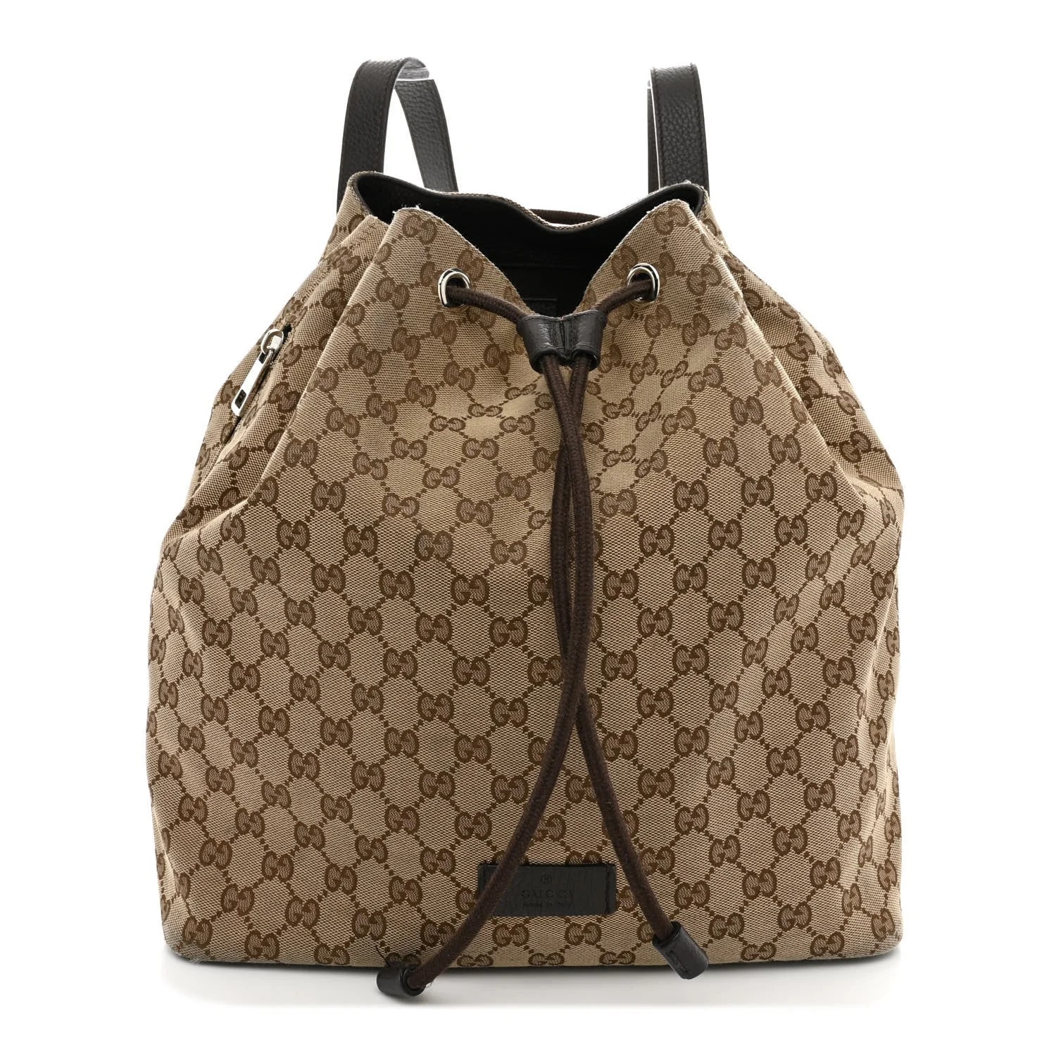 Gucci — Dollar O Drawstring Backpack Testa di Moro Dark — Handbag — resale