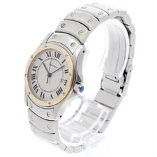Cartier — Cartier Santos Dumont W20037R3 29mm SS Beige #C18704 — Watch — resale