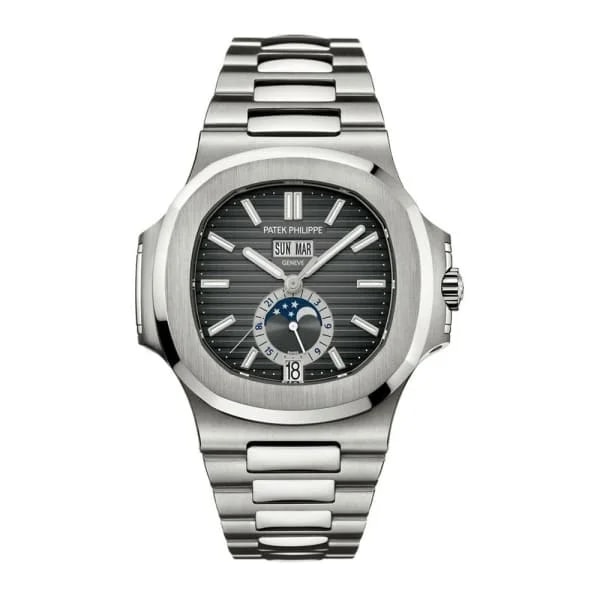 Worldofluxuryus — Patek Philippe Nautilus Annual Calendar Stainless Steel — Watch — resale