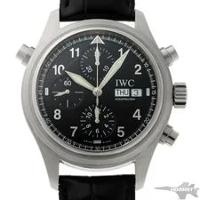 IWC — IWC Spitfire Doppelchronograph IW371333 Stainless Steel 42mm Black Dial #HIW358 — Watch — resale