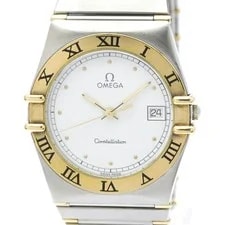 Omega — Omega Constellation 18K Gold Steel Quartz 396.1070 Polished BF592926 — Watch — resale