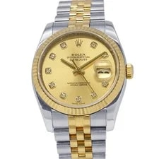 Rolex — Rolex Datejust 116233G Stainless Steel / 18KYG 36mm Champagne Dial #TZW119 — Watch — resale