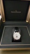 Jaeger-LeCoultre — Jaeger-LeCoultre Master Ultra-Thin Silver - Blk JLC Alligator Strap — Watch — resale