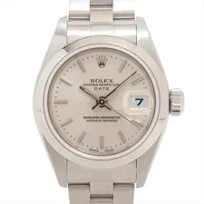 Rolex — Rolex Oyster Perpetual Date 79160 SS AT Silver-Face 2 Extra Links — Watch — resale