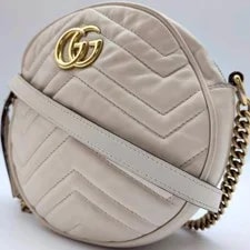 Gucci — Gucci 550154 GG Marmont Round Mini Crossbody From JP — Handbag — resale