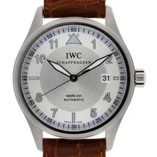 IWC — IWC IW325505 Spitfire Mark 16 Silver Dial Automatic Stainless Steel Leather — Watch — resale