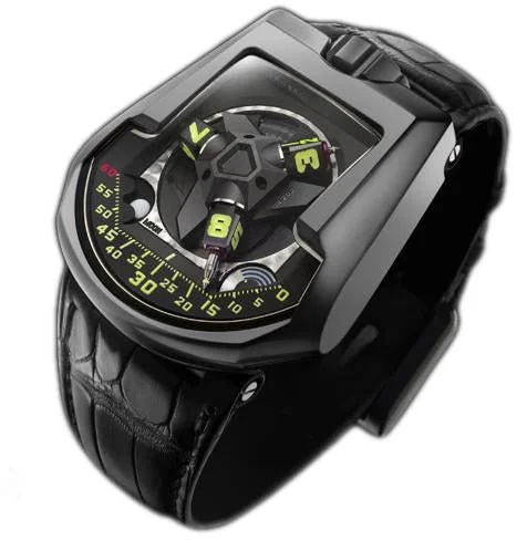 Worldofluxuryus — Preowned-UR-202 AlTin Urwerk Stainless Steel With AlTin Coating — Watch — resale