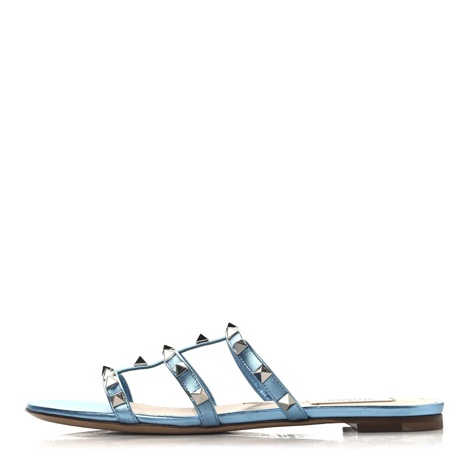 Valentino Garavani — Rockstud Caged Slide 36 Giacinto — Designer Shoe — resale