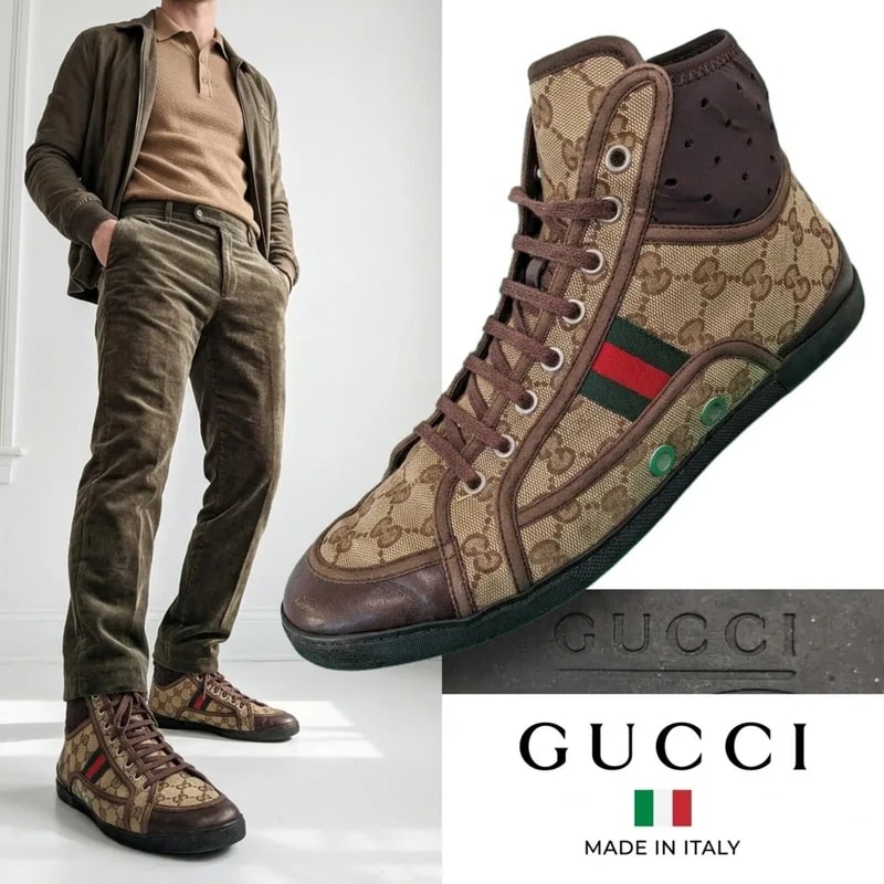 Gucci — Gucci California High Top Italy | Monogram 8 — Sneaker — resale